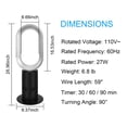 thumbnail image 3 of Ventilador de torre sin aspas HealSmart HealSmart de 27 pulgadas con control remoto, 3 of 7