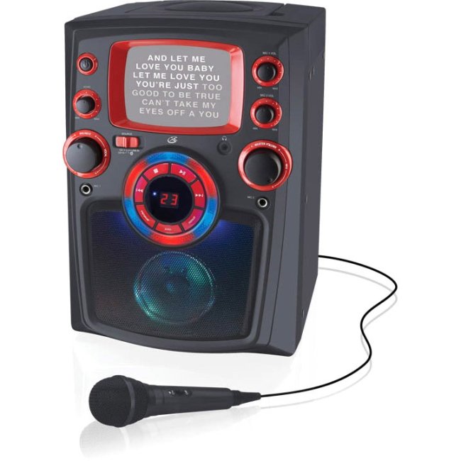 iLive Bluetooth Karaoke Machine with LED Light, IJMB485B