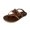 Brown, variant on JeashCHAT Sandals for Women Thong Flat Sandals Open Toe Ankle Strap Slip On Summer Beach Sandals Flip-Flops Comfort Sandals