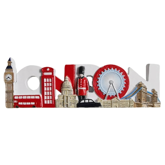 London UK 3D Landmark Fridge Magnet Souvenir Gift,Resin Handmade London Refrigerator Magnet Home Decoration Collection