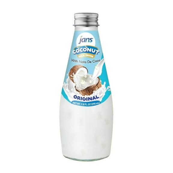 JANS COCONUT MILK DRINK (with NATA DE COCO) ORIGINAL 9.8 OZ (Original, Pack of 1)