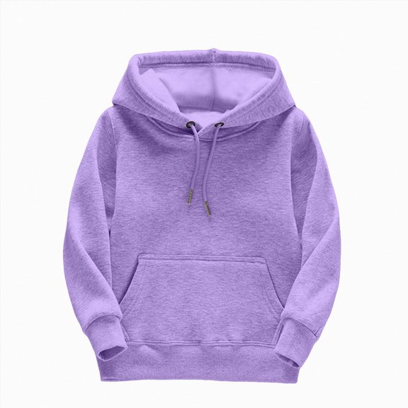 Wonitaaizi Girls Hoodie Trendy Cute Hooded Sweatshirt with Pocket Kids Pullover Winter Clothes Teens (6-8 Years,Purple)