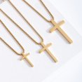 thumbnail image 3 of Cross Necklace for Adult,Elegant Pendant Cross Chain Necklace, Stainless Steel Cross Pendant Jewelry Gifts, 3 of 3