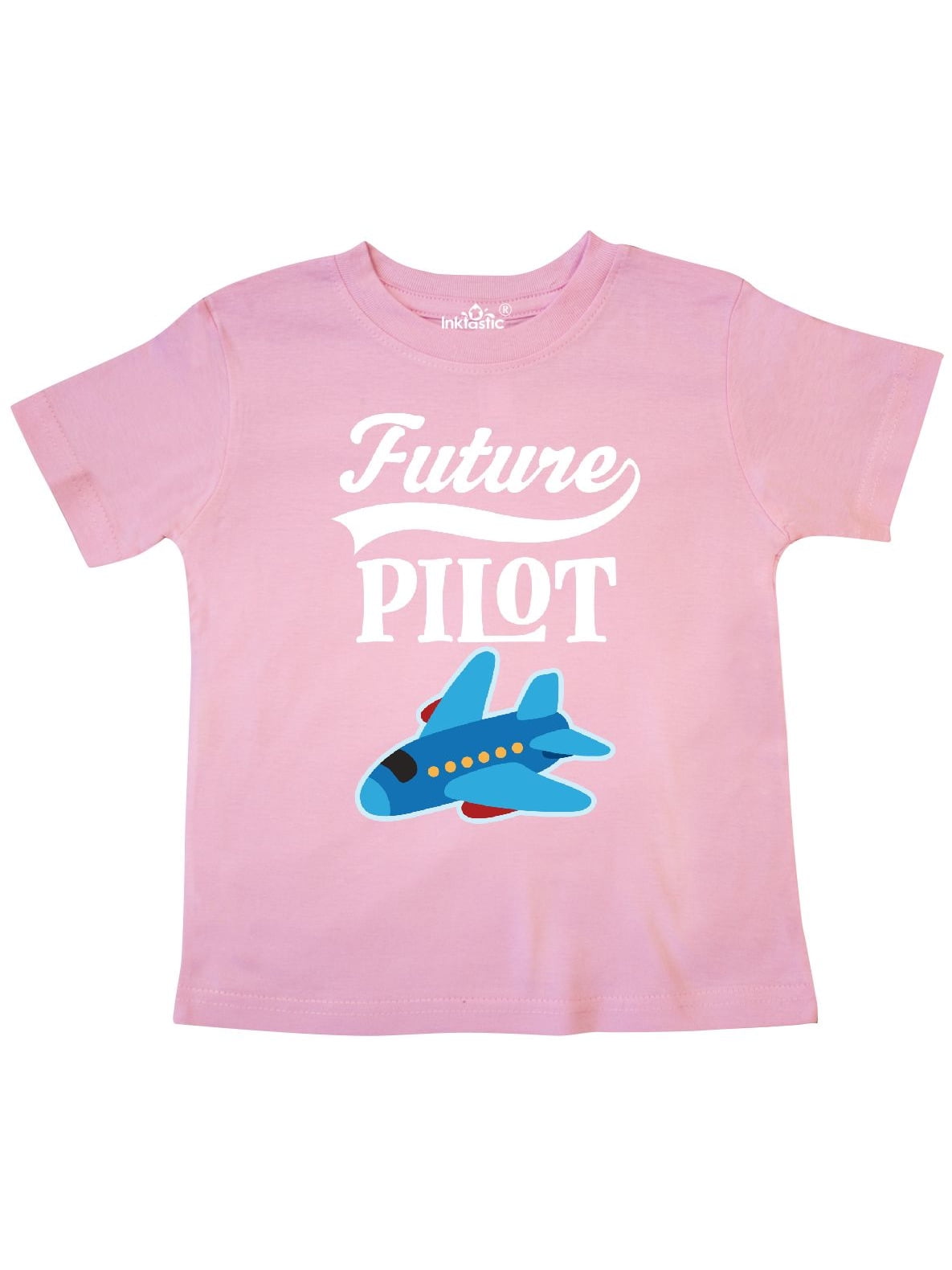 Inktastic Girls Pink Airplane Pilot Infant Dress Plane Future Flying Clothing