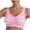c02Pink, variant on LNWUY Women's Hot Diamond Comfortable No Steel Ring Comfortable Gathering Non-marking Tank Top Breathable Bra Underwear Pink XXXL