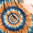 thumbnail image 3 of Orange Blue Tie Dye Spiral Pattern Blanket,Comfortable Soft Lamb Wool Throw Blanket,All Season,Warm Lightweight Blankets for Sofa Bed Couch Living Room Chair,50"x60", 3 of 4