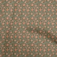 thumbnail image 1 of oneOone Velvet Green Fabric Floral Craft Projects Decor Fabric Printed By The Yard 58 Inch Wide, 1 of 5