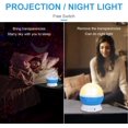 thumbnail image 3 of Night Light for Kids, Moon Star Projector - USB Cable, 360 Degree Rotation, Romantic Night Lighting for Baby Kids, 3 of 6