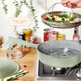thumbnail image 5 of Beautiful All-in-One 4 QT Hero Pan with Steam Insert, 3 Piece Set, Sage Green by Drew Barrymore, 5 of 12