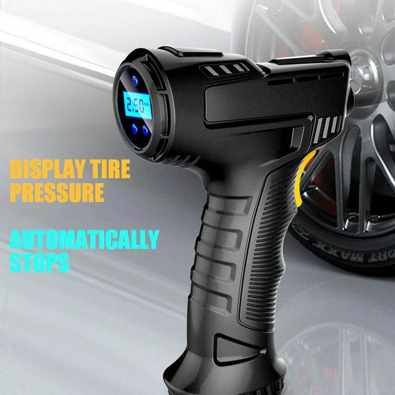 USB Rechargeable Air Compressor Wireless Inflatable Pump LCD