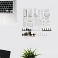 thumbnail image 4 of OULII 23 Pcs Minuscules Meubles Miniatures pour Chambre Miniature Meubles Construction Argent, 4 of 8