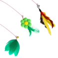 thumbnail image 3 of 1~10PCS Cat Toys Funny Good-looking And Practical Stylish Design Cute Appearance Hanging Bells For Cat Cat Teaser Stick Style A 5pcs, 3 of 6