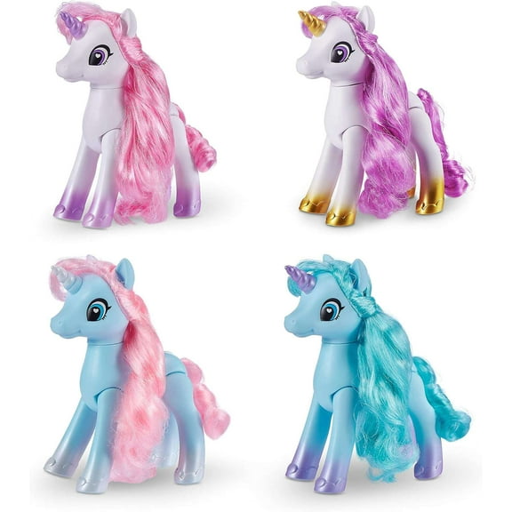 Sparkle Girlz Unicorn Family Doll 4-Pack