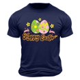thumbnail image 1 of Camisa Casual de Cuello de la Tripulación de la Impresión de Pascua de Manga Corta de Verano Top Ligero de Poliéster para los Hombres, Camiseta de Manga Corta para el Uso Diario de Primavera Verano, 1 of 9