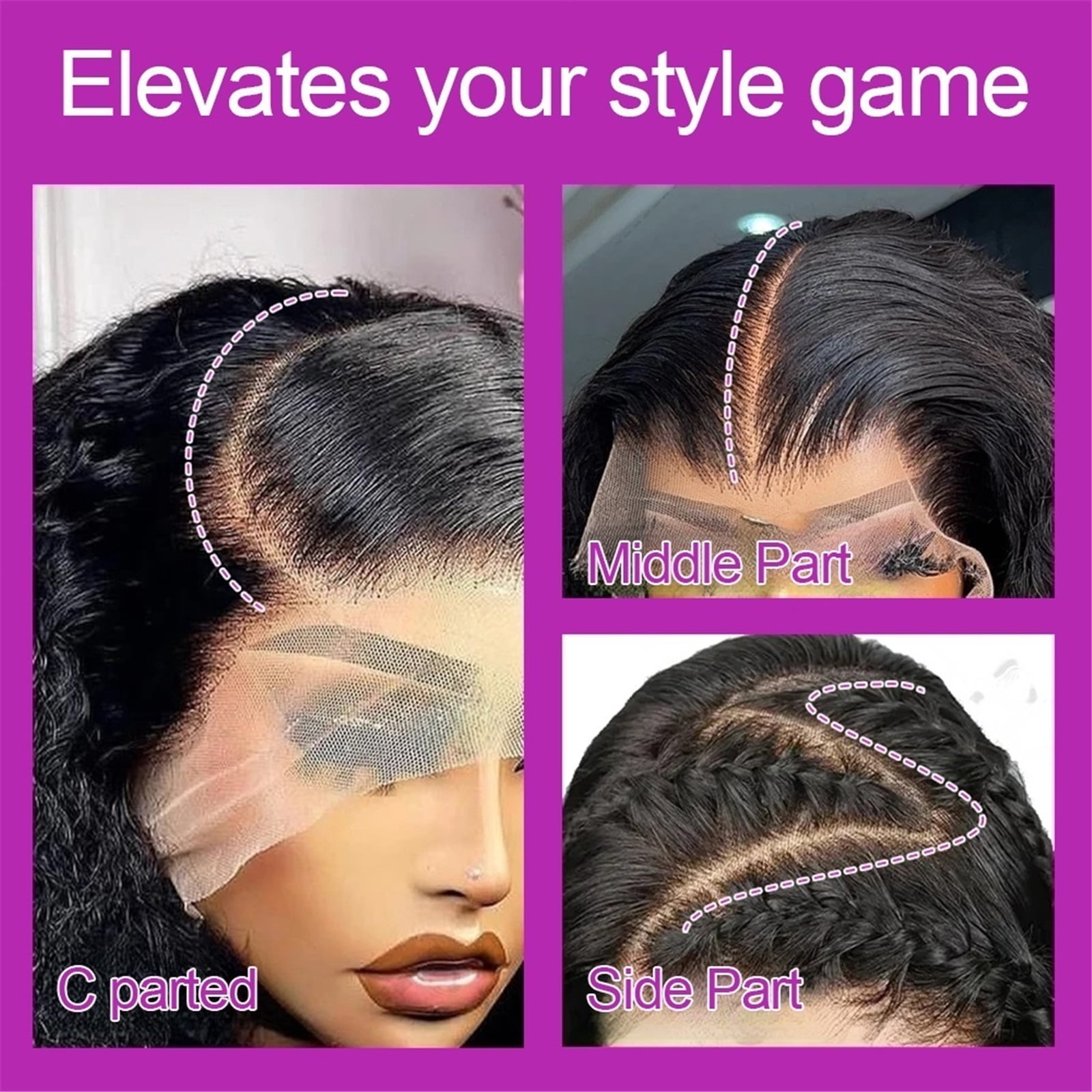 Pre Cut No Glue Water Wave 7x5 Wigs Curly Glueless Wig Human Hair Pre Plucked