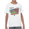thumbnail image 2 of Officially Licensed Nasa Greetings from Outer Space Adventure Youth's T-shirt, 2 of 3