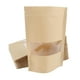 thumbnail image 3 of 100x Bolsa de papel Kraft con cierre de cremallera perfecl para Alimentos Té Almacenamiento 14x20cm, 3 of 8
