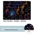 thumbnail image 2 of Note Polyester Non-Slip Area Rug Floor Mats – Machine Washable Office Mat, 2 of 6