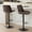 Brown, variant on Homefun Adjustable Swivel Bar Stools Set of 2 Performance Fabric Back Support Counter Height Kitchen Island,Black