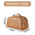 thumbnail image 2 of Bolsa de cosméticos, bolsa de almacenamiento de productos para el cuidado de la piel de gran capacidad y portátil avanzada, hecha de PU, 2 of 5