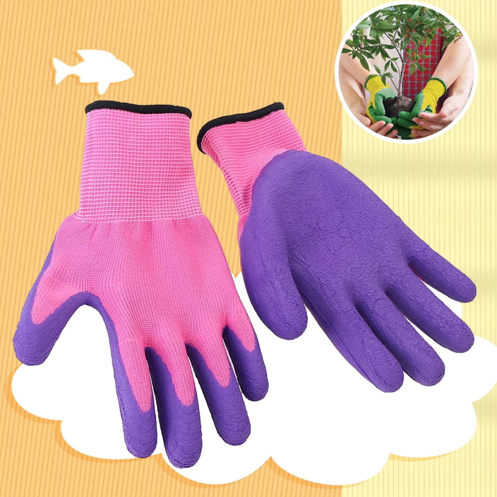 Gardening Gloves for Kids Child, Durable Gloves, Gloves, Hand Protection Washable Non Slip Gloves , for 8 to 12 Ages D