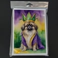 thumbnail image 3 of Pekingese King of Mardi Gras Greeting Cards Pack of 8 7 in x 5 in, 3 of 3