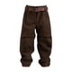 thumbnail image 2 of Figuras a escala 1/12 pantalones y cinturón de vestuario de muñecas en miniatura de cosplay para figuras de acción masculina de 6 pulgadas accesorio Pantalón marrón oscuro, 2 of 8