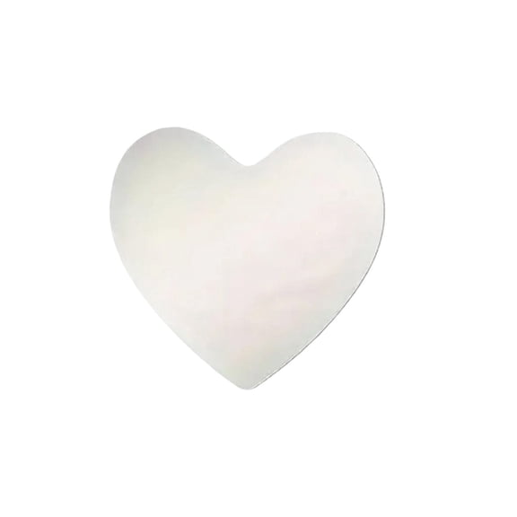 Heart-Shaped Acrylic Wall Mirror for Bathroom and Decor - Frameless Stick-On Self-Adhesive Vanity Mirror in Multiple Sizes for Bedroom, Dorm, and Living Spaces(Clear)