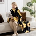 thumbnail image 4 of Gifts for Mom Blanket Sunflower Blanket Fleece Throw Blanket Mom Birthday Gifts I Love You Mom Blanket from Daughter or Son Super Soft Cozy Warm All Seasons Use (Sunflower, Throw(50"x60")), 4 of 6