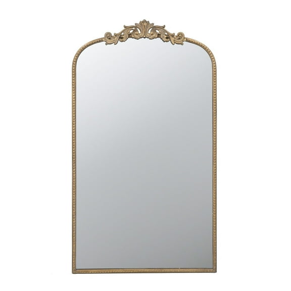 Large Wall Mirror 42 Inch Gold Frame, Decorative Baroque Mirror, Elegant Home Accent