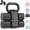 Black, variant on 2-in-1 Adjustable Dumbbell Set, Upgraded 4 Levels Hand Weights for Women Men, Each 2.2/3.3/4.4/5.5lb, Convertible Weights Dumbbells and Kettlebell Set for Gym Exercise & Fitness