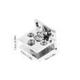 thumbnail image 3 of 2pcs Glass Doors Hinge Door Replacement Parts for Showcase Cupboard Cabinet, 3 of 7