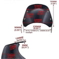 thumbnail image 5 of 1 Set Universal Motorcycle Windshield 5-7 Inch Headlight Wind Deflector Windscreen For Cafe Racer Yamaha Kawasaki Honda Benelli, 5 of 5