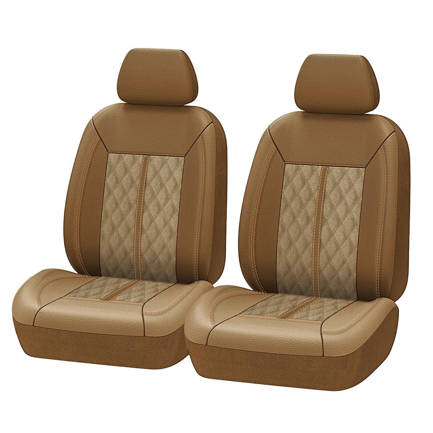 Autocraft Seat Covers, Greenwich Pattern, TAN, 1 Pr , 1 pair, sold by