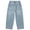 Blue, variant on Boys' Pants Straight Leg Elastic Solid Print Denim Jeans Trousers Casual Wear 4-5 Years