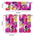 thumbnail image 6 of Pioneer Kitchen Curtains and Valance Set 36 Inch Tier Flower Power 3 Pieces Set Dining Room Small Curtain Drapes Cafe Curtains Valance for Home Decor Rod Pocket, 6 of 6