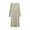 c_Beige Midi Sweater Dress, variant on Women's Midi Sweater Dress Casual Long Sleeve Crewneck Ribbed Knit Oversized Fall Pullover Sweaters Gray Free Size