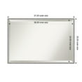thumbnail image 4 of Amanti Art Theo Grey Narrow Beveled Wood Wall Mirror 25.25 x 37.25 in., 4 of 10