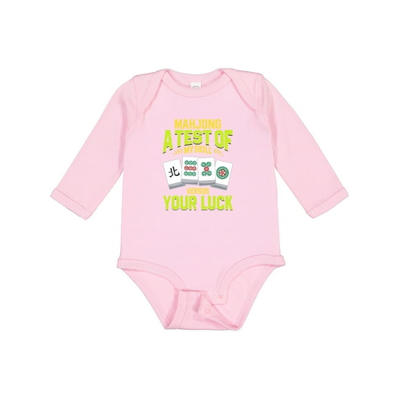 Inktastic Mahjong Boys or Girls Long Sleeve Baby Bodysuit