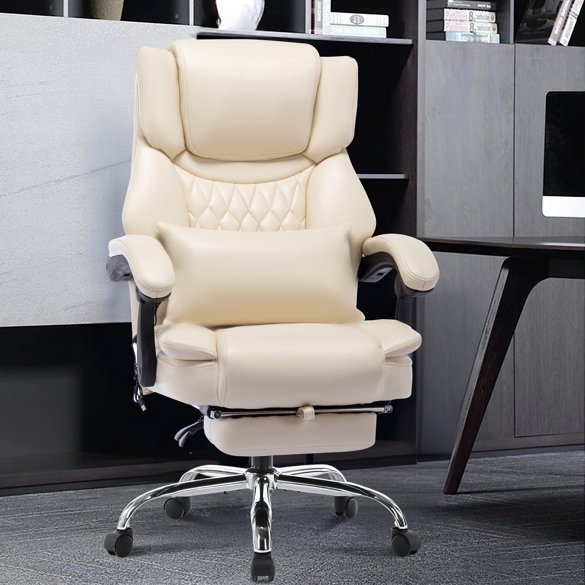 Upgraded High Back Ergonomic Office Chair with Footrest &Tiltable