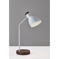 thumbnail image 3 of Better Homes & Gardens White & Woodgrain Metal Desk Lamp, 3 of 9