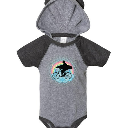 

Inktastic Surfing Bicycle Rider Surfboard Beach Gift Baby Boy or Baby Girl Bodysuit