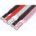 thumbnail image 7 of Hoot PU Leather Adjustable Spiked Studded Dog Collar 2" Wide 37 Spikes (M(Neck 19"-22"),Red), 7 of 7