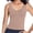 Khaki, variant on GlTpooo Women's Cami With Built-In Shelf Bra Plus Stretch with Adjustable Spaghetti Straps Basic Undershirt Layer Tank Top Beige M