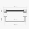 thumbnail image 3 of Lloopyting Clearance Paper Towel Holder Kleenex Tissues Boxes Self Adhesive Tissue Holder Punch-Free Plastic Paste Hanger Holder Towel Tube Kitchen Gadgets White, 3 of 6