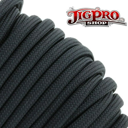 Yellow Oem Spec - Military Spec 550lb Type III Parcord 100' Black by Jig Pro Shop - Made in the USA