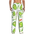 thumbnail image 3 of Picia Kawaii Avocado Mens Soft Woven Cotton Elastic Waistband Sleep Pajama Pant Lounge Sleep Pant With Pockets And Drawstring-, 3 of 9