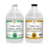 East Coast Resin Table Top Epoxy Resin 1 Gallon Kit for Crystal Clear, Super Gloss Coating, Table Tops, Art Resin, Wood, Jewellery, Counter Tops, Casting Molds, Bar Tops, DIY.