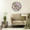 thumbnail image 6 of Unique Bargains Peony Wreaths for Front Door Artificial Flower Wreath Fall Wreaths Pink, 6 of 7