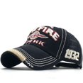 thumbnail image 4 of Gorra de béisbol de algodón lavado con letras SPARK, gorra bordada con letras para hombre y mujer, gorra con protección solar, 4 of 5